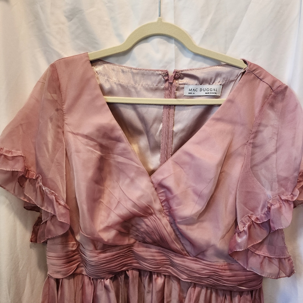 Mac Duggal Pink Ruffled Dress - Picture 4 of 9